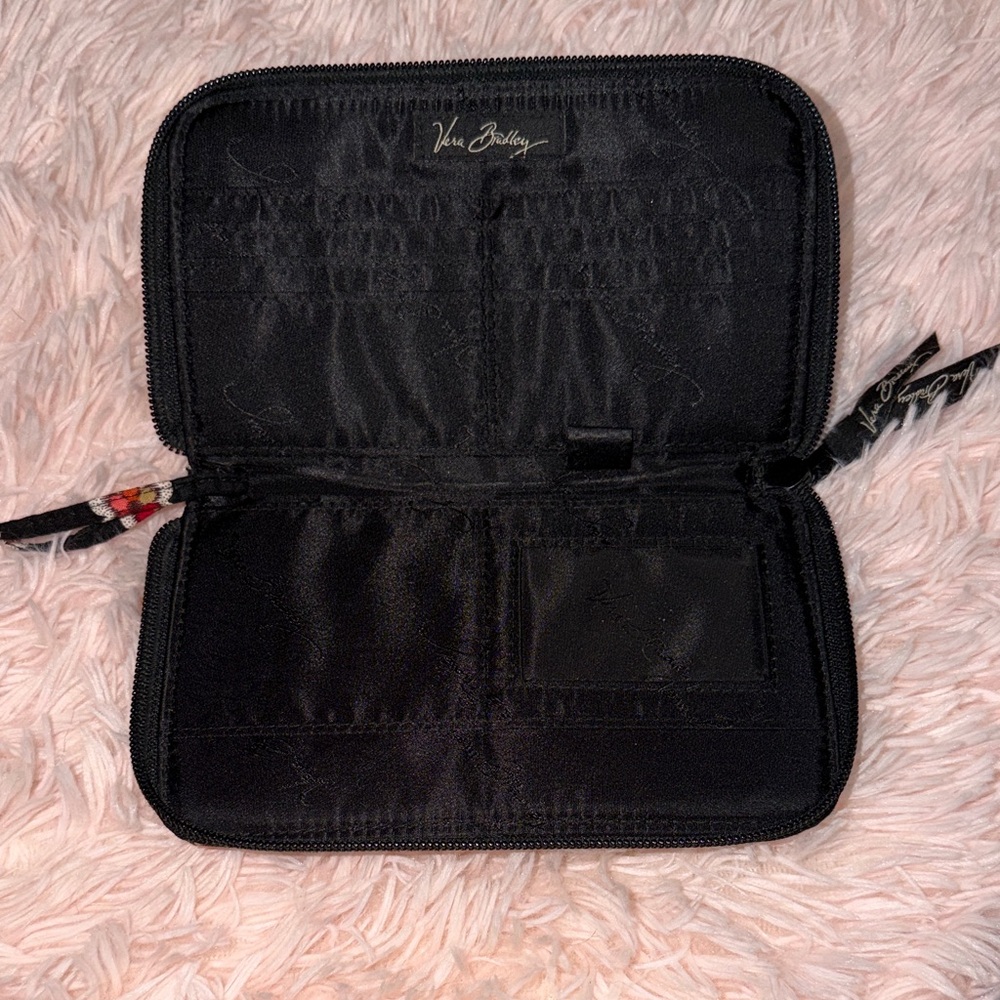 Vera Bradley Pirouette Black Pattern Wallet - Picture 3 of 4